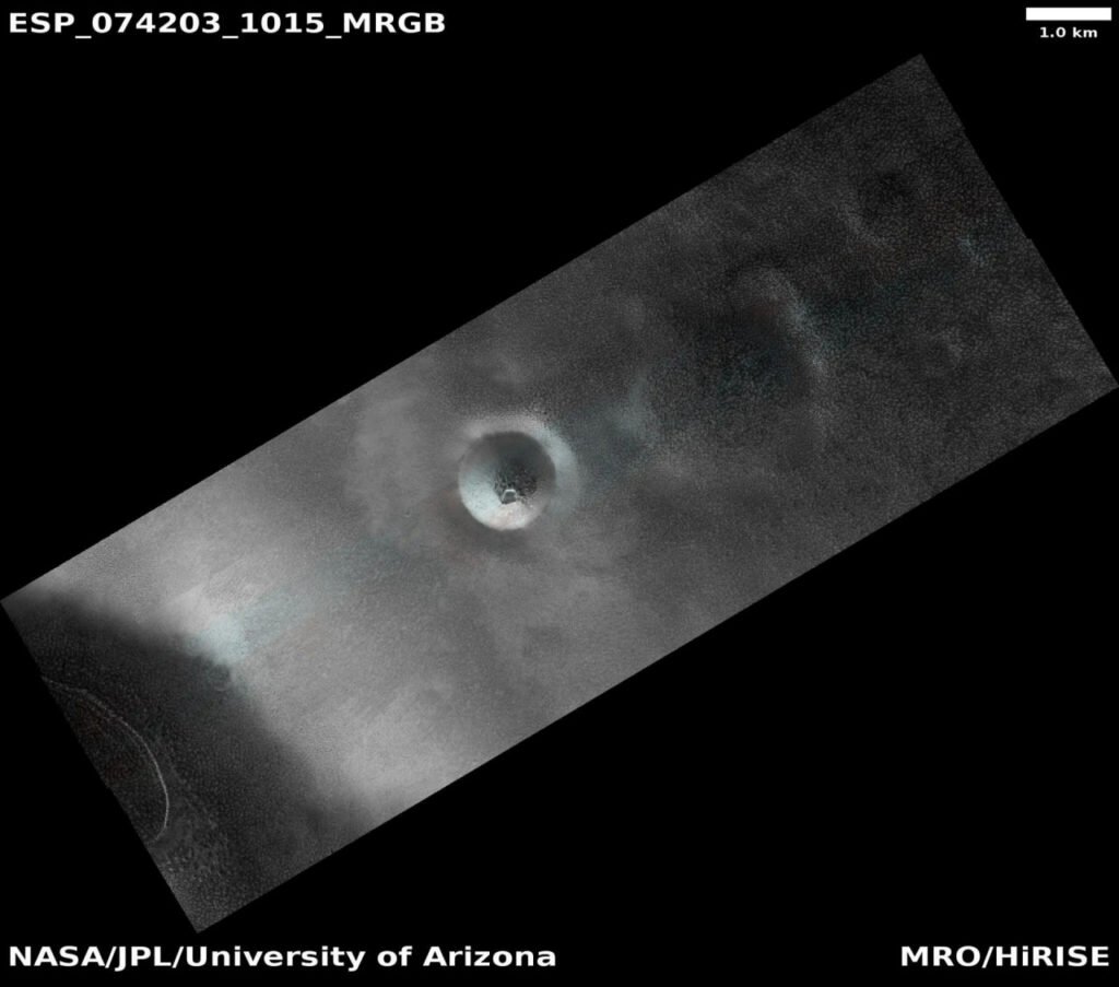 ناسا تصویر شکل‌هایی شبیه به عنکبوت را از سطح مریخ به نمایش گذاشت