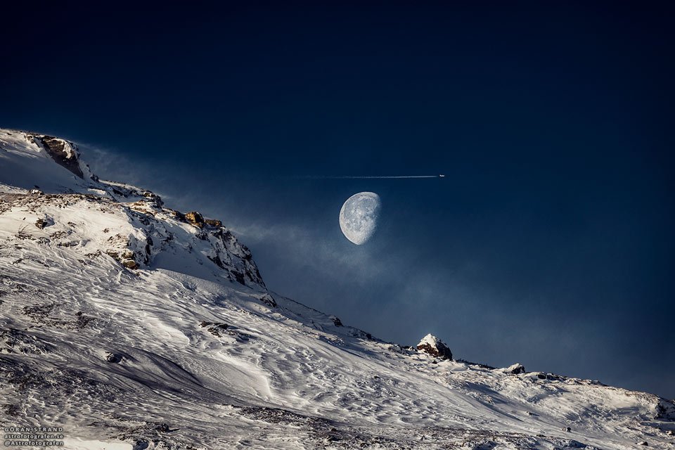 کوژماه بر فراز کوهستان سوئد