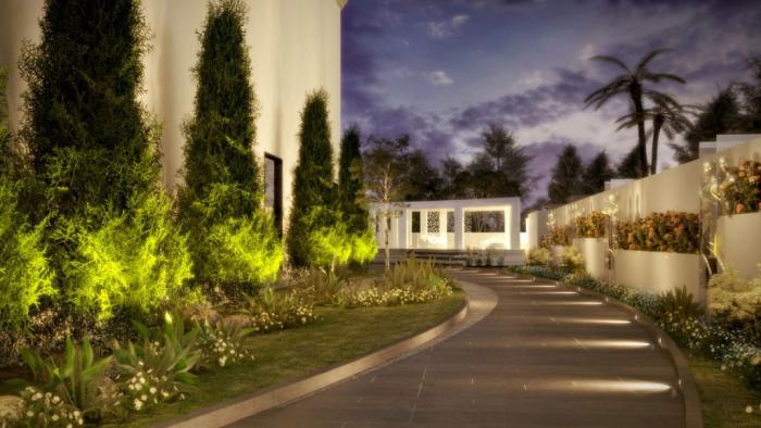 10 مدل لاکچری و کم هزینه نورپردازی باغ ویلا