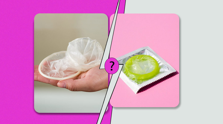 کاندوم زنانه؛ انواع، مزایا، معایب و روش استفاده_رنگو 6 تفاوت کاندوم زنانه و مردانه