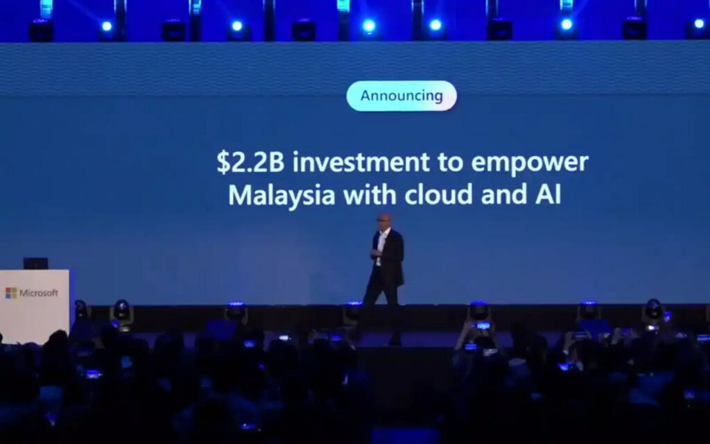 مایکروسافت 2.2 میلیارد دلار در مالزی سرمایه‌گذاری می‌کند