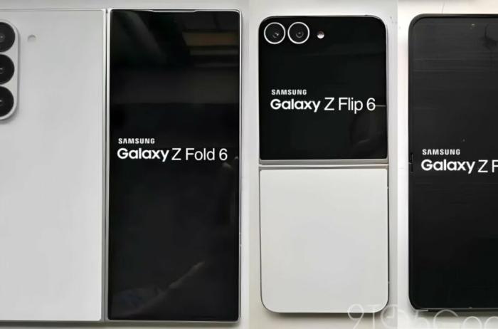 تصاویر ماکت گلکسی زد فولد ۶ و زد فلیپ ۶ طراحی تکراری آن‌ها را نشان می‌دهد