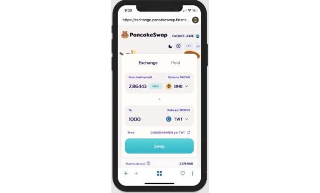 آموزش آسان تبدیل ارز USDT (تتر) در تراست ولت_رنگو 7 تبدیل تتر به دیگر رمزارزها با DApp