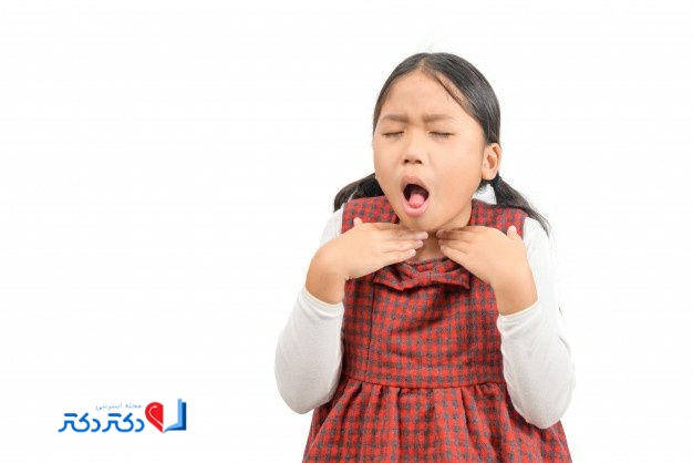 گیر کردن قرص در گلو 