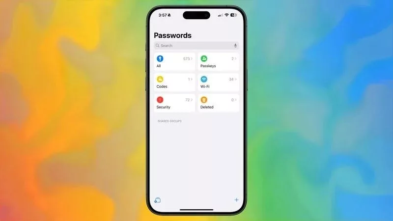 آپدیت iOS 18 رسماً انتشار شد؛ نگاهی به 8 ویژگی تازه و جذاب_رنگو 20 برنامه جدید Passwords در iOS 18