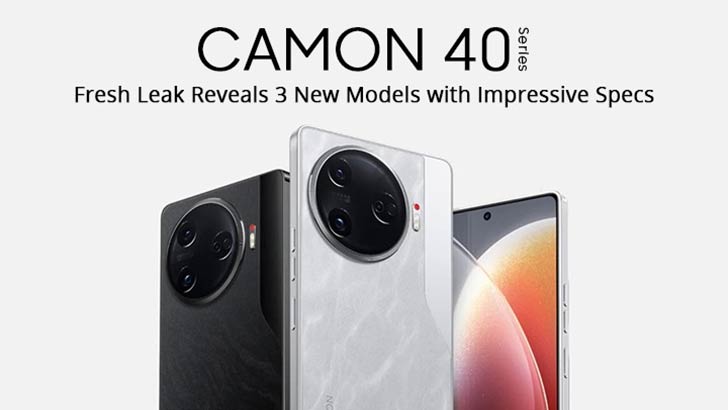 سری جدید گوشی‌های هوشمند Tecno Camon 40 رونمایی شد