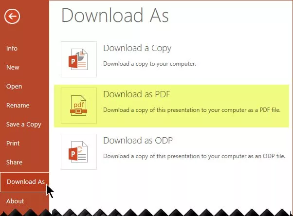 تبدیل پاورپوینت به پی دی اف با آسان‌ترین راه؛ x ترفند جالب
