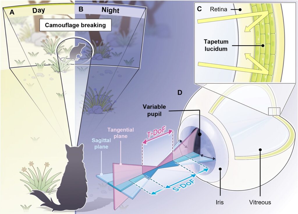 طراحی سیستم بینایی با الهام از چشم گربه‌ها