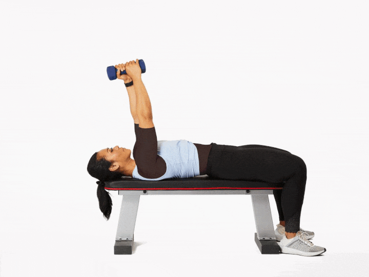 ورزش با دمبل؛ ۲۷ تمرین با دمبل برای تحکیم عضلات_رنگو 88 ورزش با دمبل - پلاور دمبل دست خم