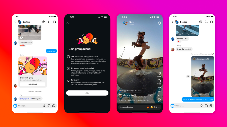 اینستاگرام از قابلیت Blend رونمایی کرد؛ ساخت فید شخصی‌سازی‌شده برای ریلزها