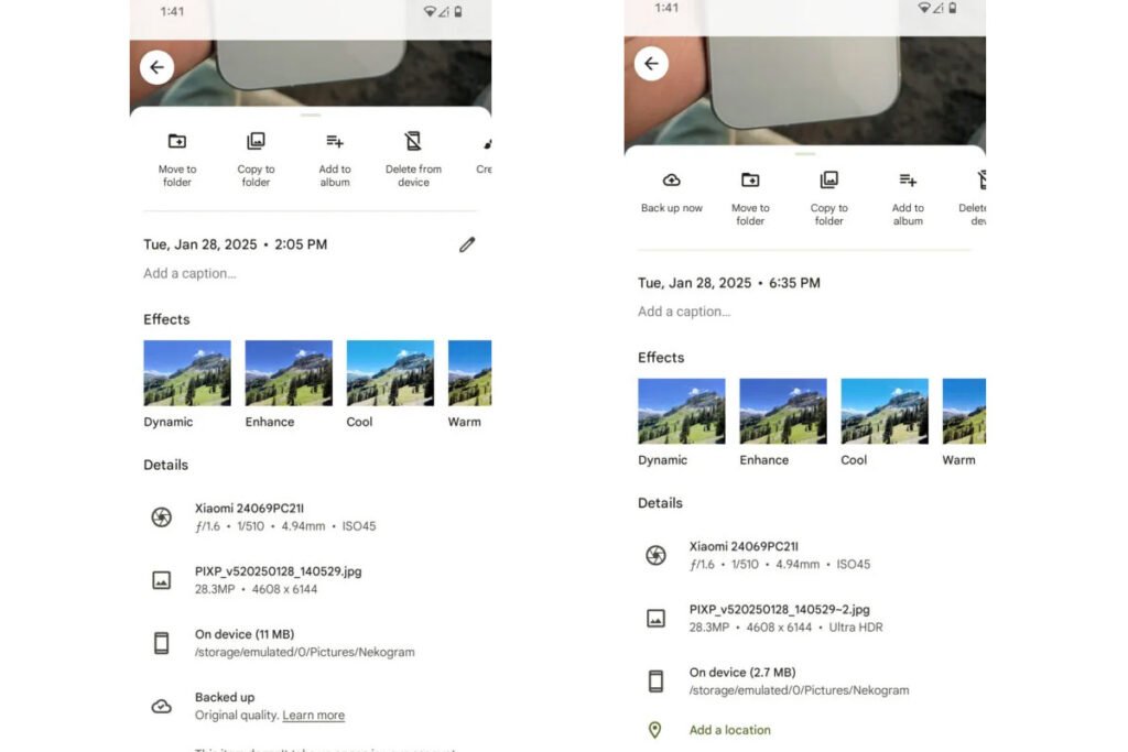 با گوگل Photos اکنون عکسها را سپس از ثبت به Ultra HDR ارتقا دهید_رنگو 2 Ultra HDR