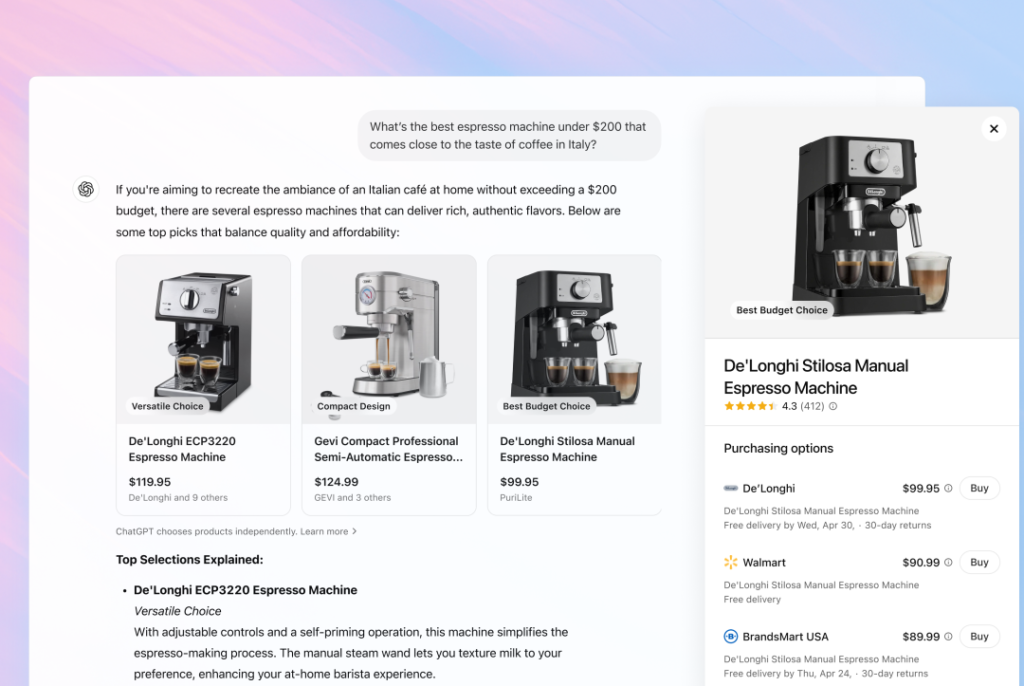 ChatGPT به قابلیت‌های پیشرفته‌تری برای خریدهای اینترنتی مجهز می‌شود