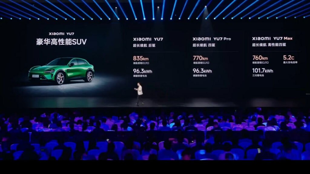 شیائومی از اولین شاسی‌بلند برقی خود با نام YU7 رونمایی کرد + ویدیو