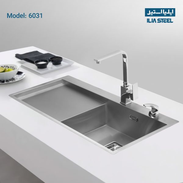 تحلیل و بازدید جامع 8 دسته بندی گوناگون سینک ظرفشویی ایلیااستیل_رنگو 22 سینک فلاشمونت ایلیااستیل