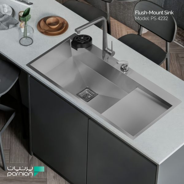 پرنیان استیل؛ کیفیتی فراتر از انتظار در آشپزخانه شما_رنگو 12 سینک ظرفشویی پرنیان