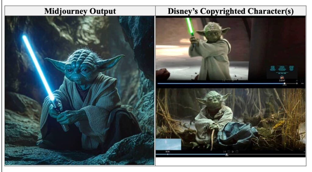 یودا ساخته شده با هوش مصنوعی میدجرنی