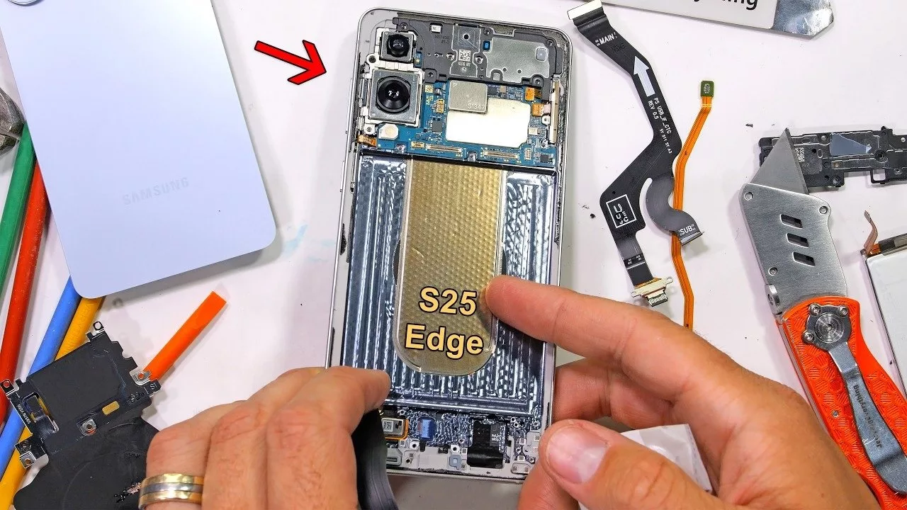 کالبدشکافی گلکسی S25 Edge، باریک‌ترین پرچمدار سامسونگ + ویدیو