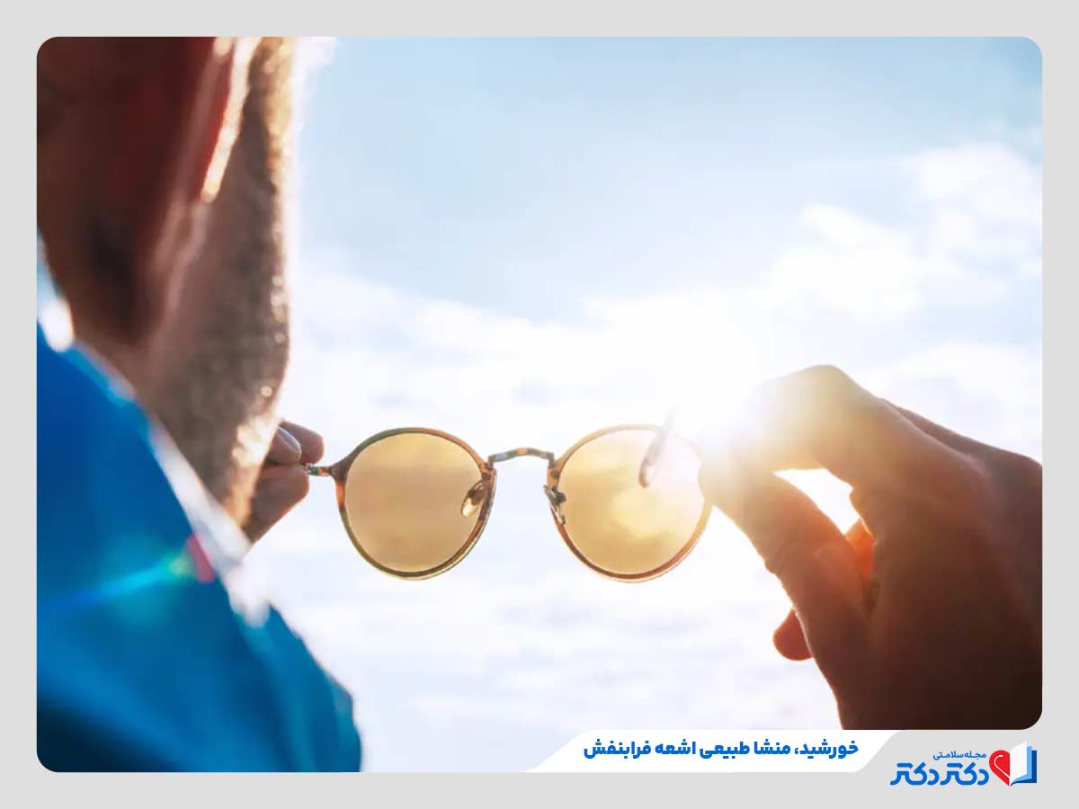 نور خورشید به عنوان منبع طبیعی اشعه فرابنفش با شاخص فرابنفش متغیر