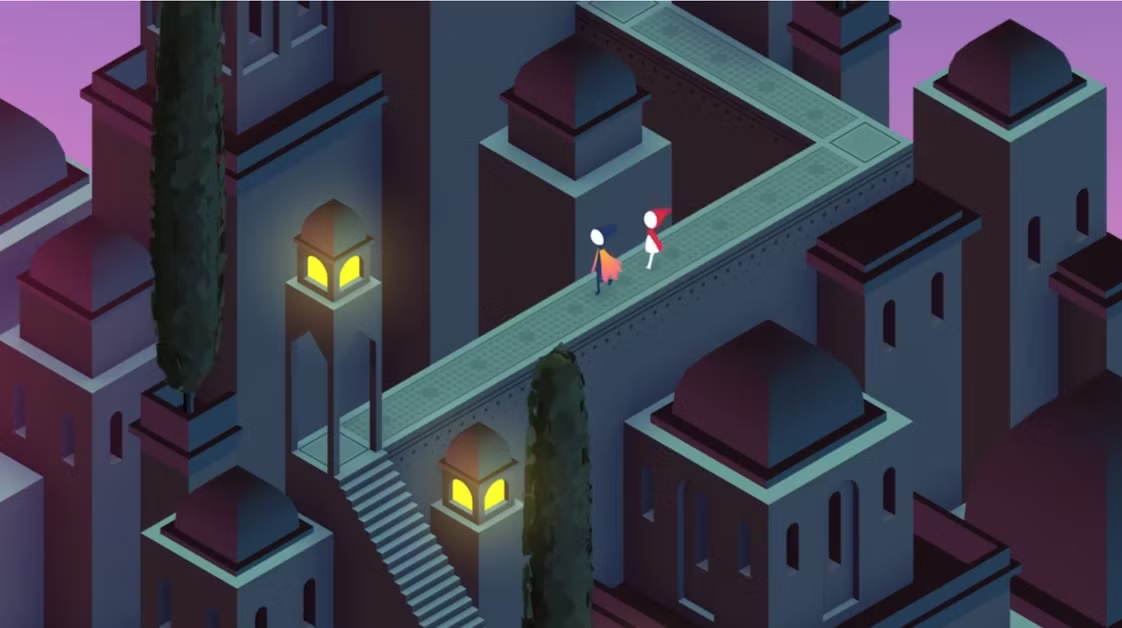 بهترین بازی های فکری آیفون برای بزرگسالان_رنگو 9 بازی فکری Monument Valley 2