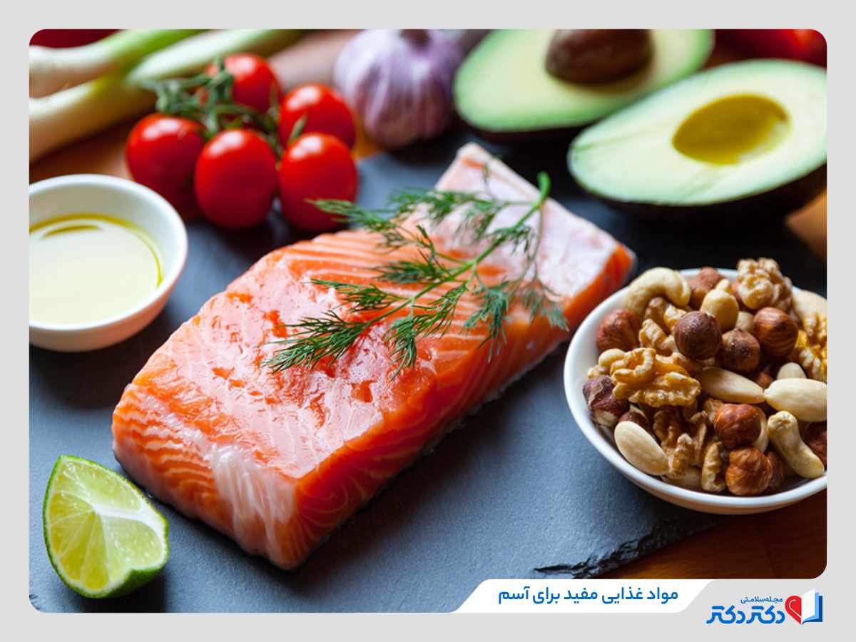 راهنمای کامل رژیم غذایی برای آسم + نمونه برنامه غذایی و رژیم_رنگو 6 مواد غذایی موثر و مفید برای آسم