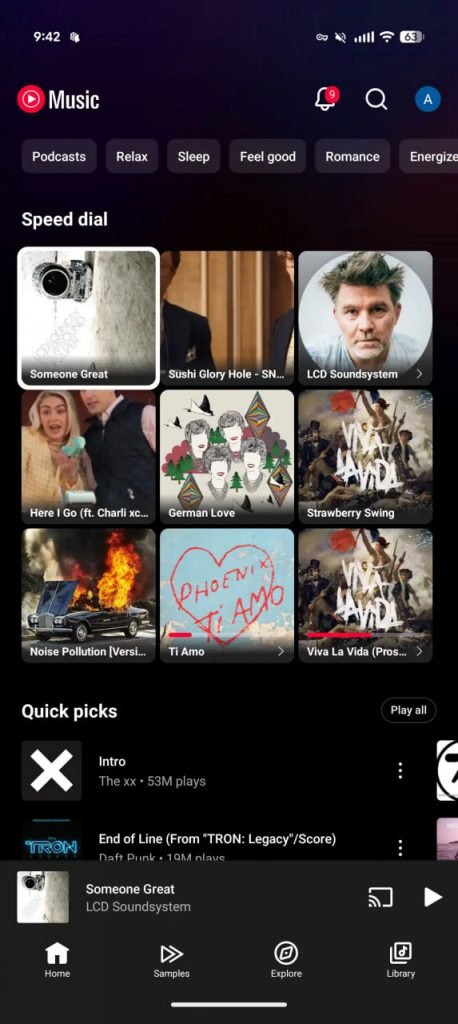 تغییرات یوتوب موزیک