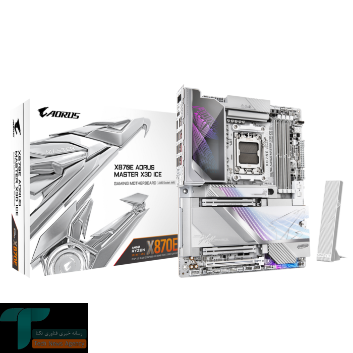 Gigabyte X870E AORUS Master ICE X3D؛ عملکرد پایدار در بار سنگین